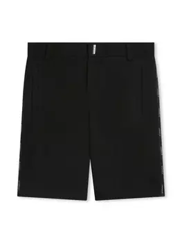 Givenchy Kids шорты-бермуды с логотипом 4G, черный
