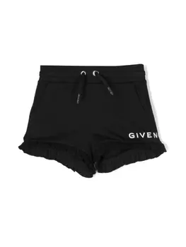 Givenchy Kids шорты с логотипом, черный