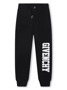 Givenchy Kids спортивные брюки с логотипом, черный