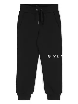 Givenchy Kids спортивные брюки с логотипом, черный