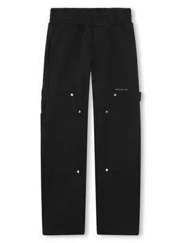 Givenchy Kids спортивные брюки средней посадки, черный