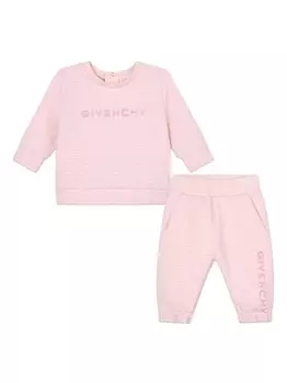 Givenchy Kids спортивный костюм с монограммой, розовый