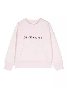 Givenchy Kids толстовка с логотипом, розовый