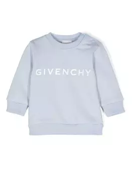 Givenchy Kids толстовка с логотипом, синий