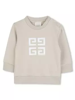 Givenchy Kids толстовка с принтом 4G, нейтральный