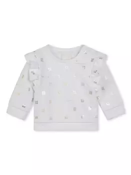 Givenchy Kids толстовка с принтом 4G, серебристый