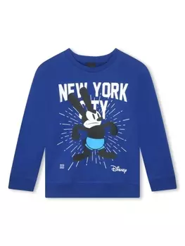 Givenchy Kids толстовка с принтом Oswald из коллаборации с Disney, синий