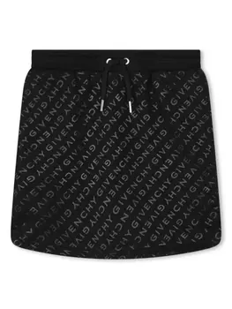Givenchy Kids юбка с логотипом, черный