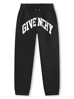 Givenchy Kids зауженные спортивные брюки с логотипом, черный