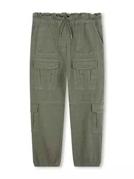 Givenchy Kids жаккардовые брюки карго с логотипом 4G, зеленый