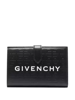 Givenchy кошелек с тисненым логотипом, черный