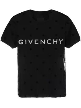 Givenchy многослойная футболка с логотипом, черный