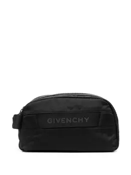 Givenchy несессер с нашивкой-логотипом, черный
