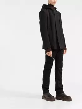 Givenchy пальто на молнии с капюшоном, черный