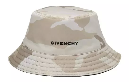 Givenchy Панама унисекс, черный/зеленый камуфляж