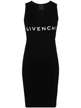 Givenchy платье Archetype с логотипом, черный