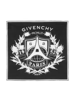 Givenchy платок с логотипом, черный
