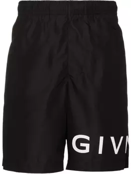 Givenchy плавки-шорты с логотипом, черный