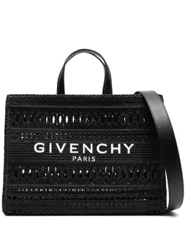 Givenchy плетеная сумка G-Tote среднего размера, черный