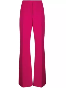 Givenchy расклешенные брюки из смесовой шерсти, розовый