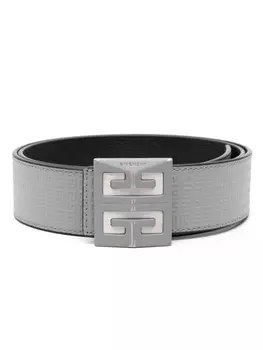 Givenchy ремень с тиснением 4G, серый
