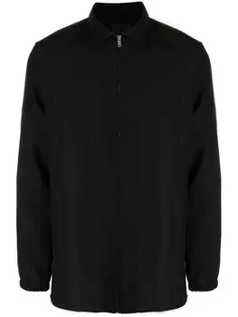Givenchy рубашка из смесовой шерсти на молнии, черный