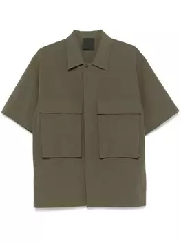 Givenchy рубашка с вышитым логотипом, зеленый