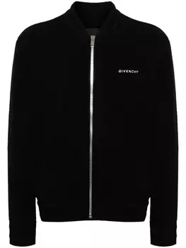 Givenchy шерстяной бомбер с логотипом 4G, черный