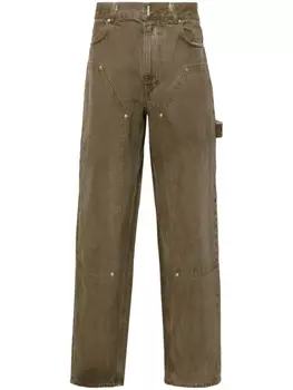 Givenchy широкие джинсы Carpenter, коричневый