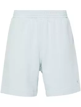 Givenchy шорты-бермуды с вышитым логотипом, синий