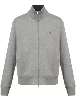 Givenchy спортивная куртка на молнии с 4G-бляшкой, серый