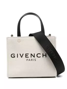 Givenchy сумка-тоут с логотипом, нейтральный цвет