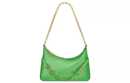 Givenchy Сумка Voyou из полиамида с телячьей кожей, женская, артишоково-зеленая