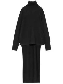 Givenchy свитер с высокой посадкой, серый