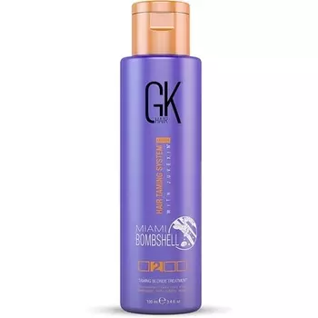 GK HAIR Global Keratin Miami Bombshell Taming Blonde Purple Blowout Treatment 100 мл 3,4 жидких унции
