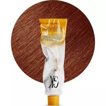 GK HAIR Global Keratin Профессиональная крем-краска для волос в тюбике 3,4 жидких унций/100 мл Питательные и очищающие краски для укладки Высокоэффективный стойкий полуперманентный натуральный тонер Медная краска 7,44 Интенсивный блондин