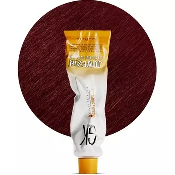 GK HAIR Global Keratin Профессиональная крем-краска для волос в тюбике 3,4 жидких унции 100 мл Питательные очищающие краски для укладки Высокоэффективный стойкий полуперманентный натуральный тонер Красный 7,66 Интенсивный блондин