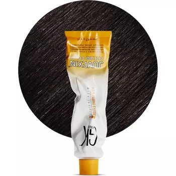 GK HAIR Global Keratin Профессиональная крем-краска для волос в тюбике 3,4 жидких унций/100 мл Питательные и очищающие краски для укладки Высокоэффективный стойкий полуперманентный натуральный тонер Краска Янтарный — 5,93 Белый кофе