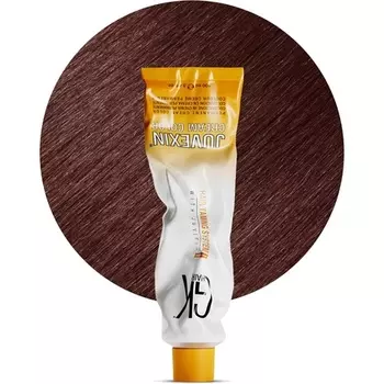 GK HAIR Global Keratin Профессиональная крем-краска для волос в тюбике 3,4 жидких унции 100 мл Питательные и очищающие краски для укладки Высокоэффективный долговечный полуперманентный натуральный тонер Медная краска 6,4 Темно-русый