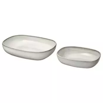 GLADELIG Форма для запекания, 2 предм., серая IKEA