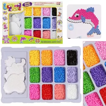 Гладильные бусины 8000 шт. 12 МЕГА КРЕАТИВНЫХ цветов Mega Creative