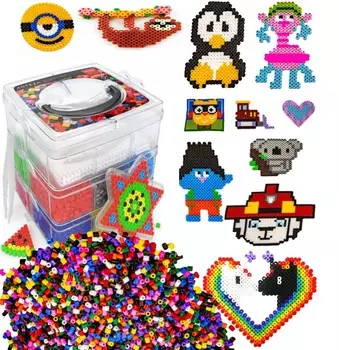 Гладильные бусины Набор из 6000 гладильных бусин в коробке. PakaNiemowlaka