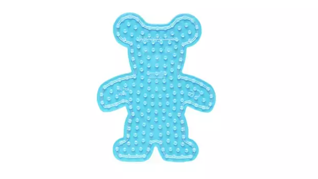 Гладильные бусы maxi3+ maxi на перфорированной доске, плюшевый мишка Hama Perlen