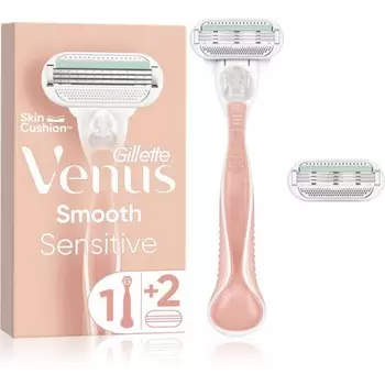 Гладкая бритва Gillette Venus Sensitive + 2 запасные головки