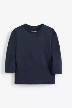 Гладкая футболка с длинными рукавами Next, синий