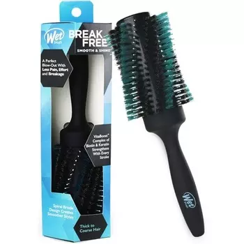 Гладкая и блестящая круглая кисть, толстая, для унисекса, Wet Brush