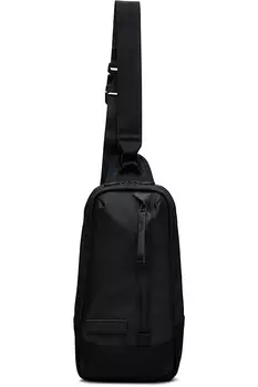 Гладкая кожаная сумка-слинг Master-Piece, черный