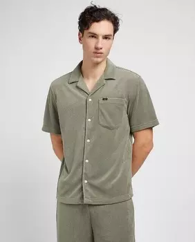Гладкая мужская рубашка свободного кроя Lee, зеленый