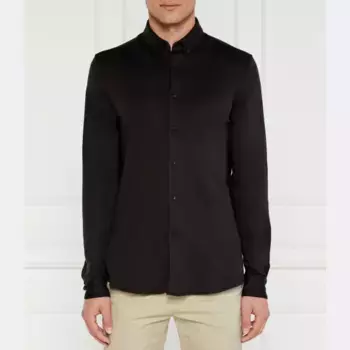 Гладкая рубашка стандартного кроя Calvin Klein, черный