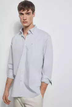 Гладкая структурированная рубашка Pedro del Hierro, зеленый